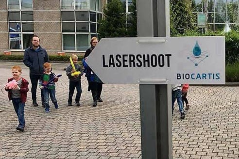 Bedrijfsfeest bij The Gathering paintball en lasershooting