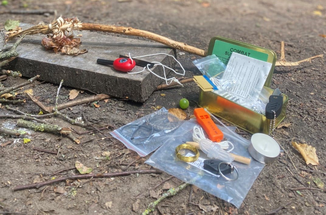 Survival kit at The Gathering bushcraft