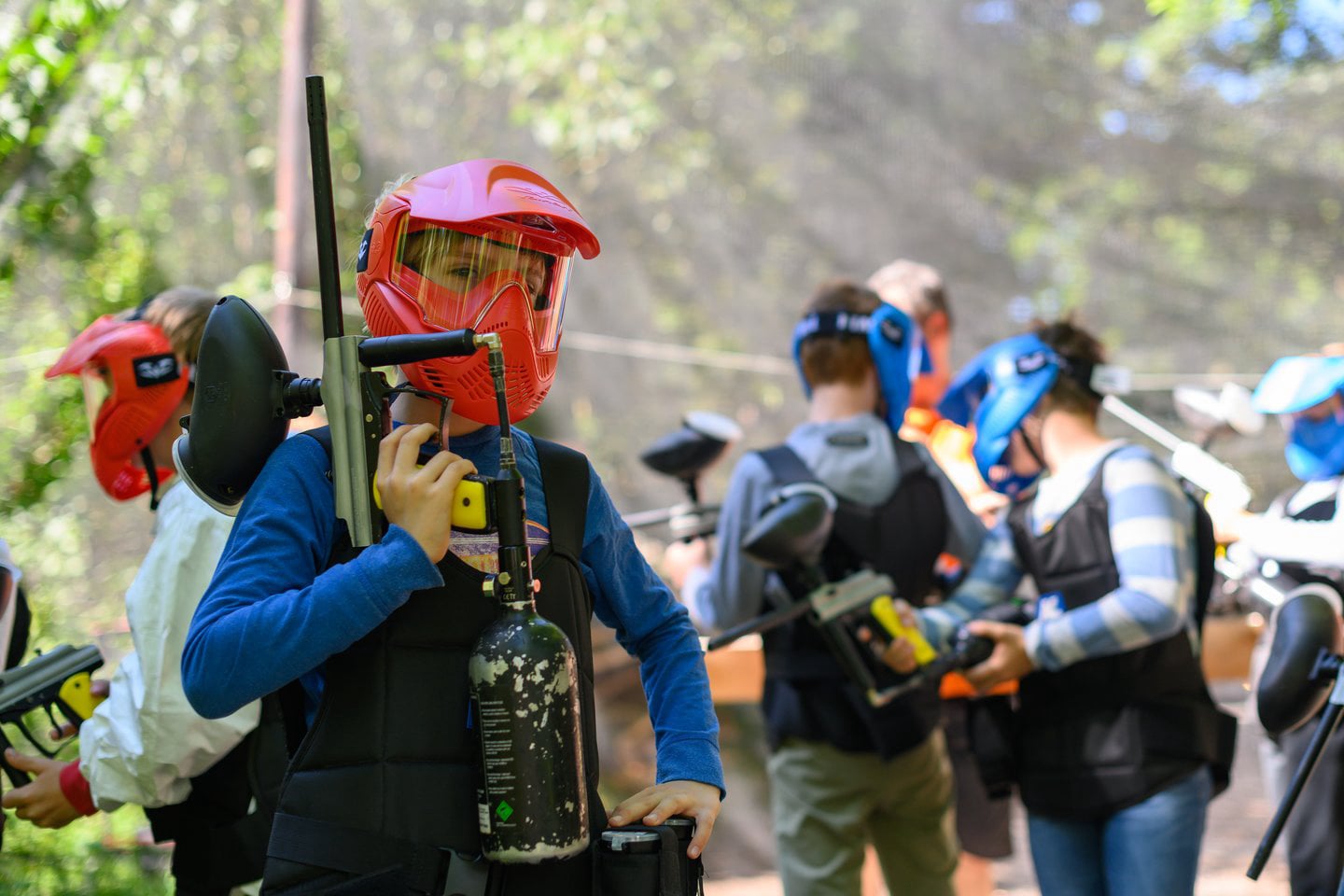 Junior paintball at The Gathering from 13 years old