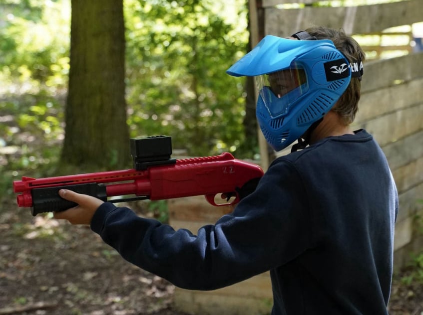 Kids paintball at The Gathering from 10 years